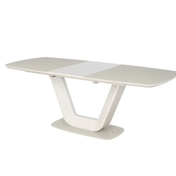 Rozkladací jedálenský stôl Armani 160 – 220 cm / Krémová