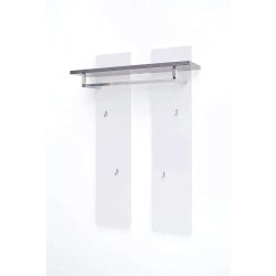 Vešiakový panel Aston 91 x 135 x 25 cm / Matná Biela