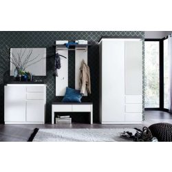 Zrkadlo Aston 90 x 68 x 2 cm / S matným bielym MDF rámom