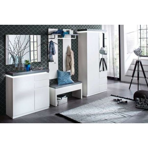 Zrkadlo Aston 90 x 68 x 2 cm / S matným bielym MDF rámom