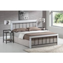 Posteľný rám Bice D 160 cm / Čierny / Biely