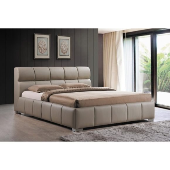 Posteľný rám Candy 160 cm Textilná koža / Cappuccino