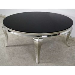 Konferenčný stolík Grazia 100 cm / Strieborná / Čierna