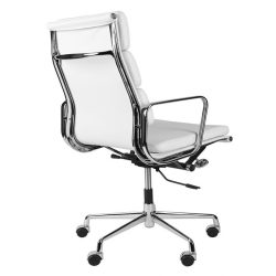 Kancelárska stolička CH2191T Koža / Biela