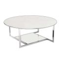 Konferenčný stolík Circdrado 110 cm / Biela