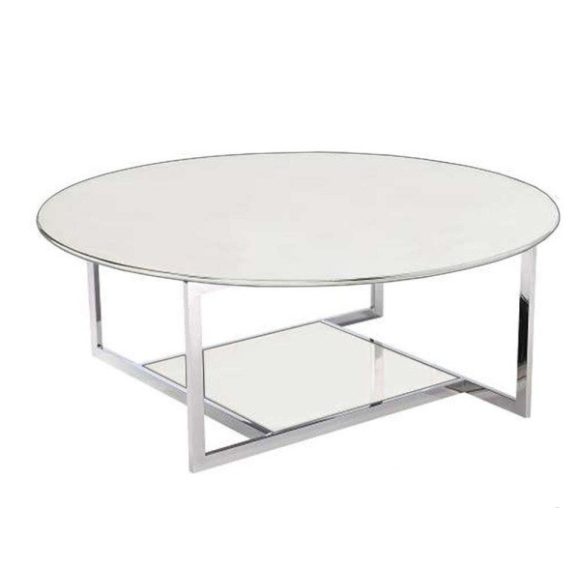 Konferenčný stolík Circdrado 110 cm / Biela