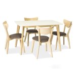 Jedálenský stôl Combo 120 cm Biela
