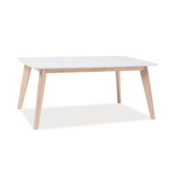 Konferenčný stolík Combo B 110 cm Biela / Bielený dub