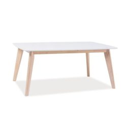 Konferenčný stolík Combo B 110 cm Biela / Bielený dub