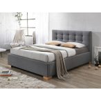   Posteľný rám s úložným priestorom Butterfly 160 cm Tkanina / Sivá