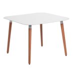 Stôl Copine 100 cm x 100 cm Biela