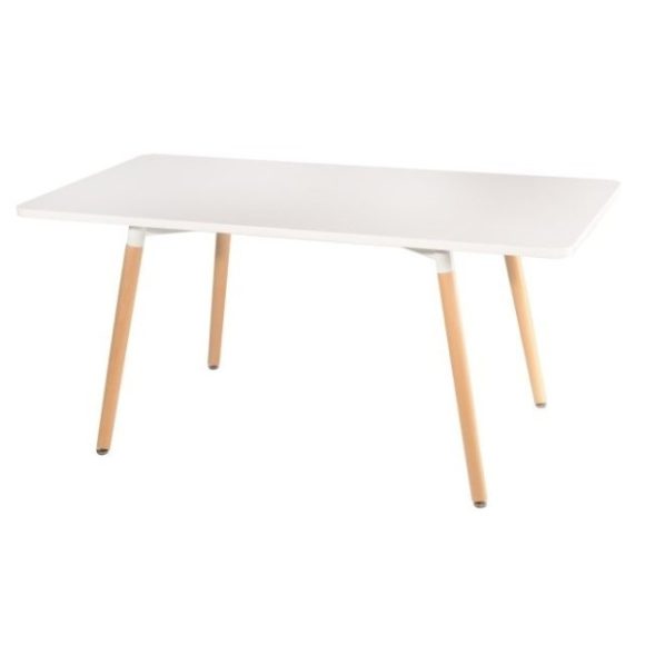 Stôl Copine 120 cm x 80 cm Biela