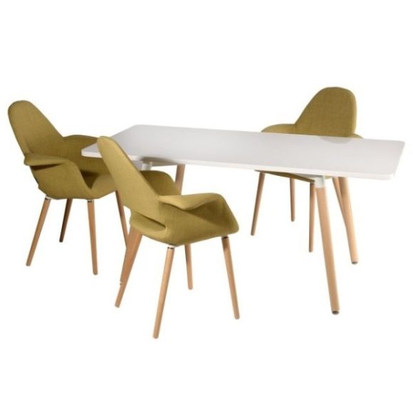 Stôl Copine 120 cm x 80 cm Biela
