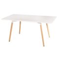 Stôl Copine 80 cm x 160 cm Biela