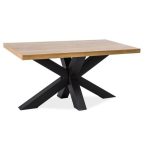 Konferenčný stolík Cross B 110 cm Čierna / Dub