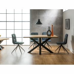 Jedálenský stôl z masívneho dubu Cross 180 cm