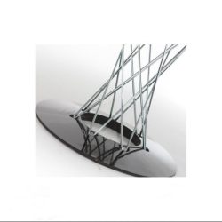 Stôl Cyklon 100 cm Čierna