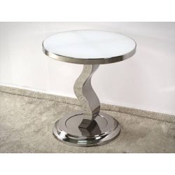 Odkladací stolík Janna 50 cm / Biela