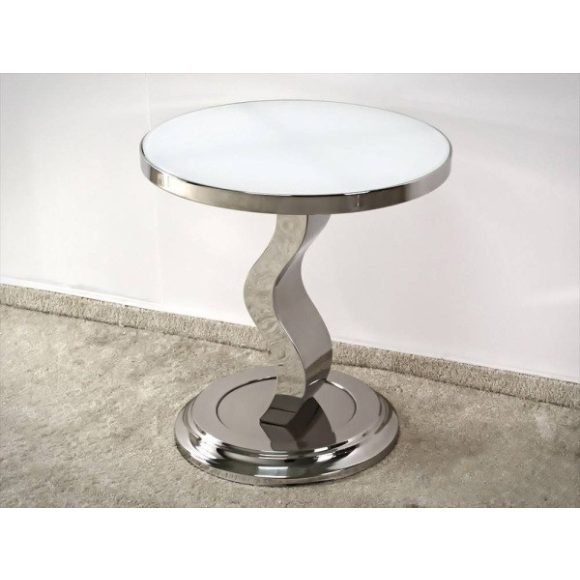 Odkladací stolík Janna 50 cm / Biela