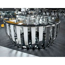 Konferenčný stolík Melia 50 cm / Strieborná