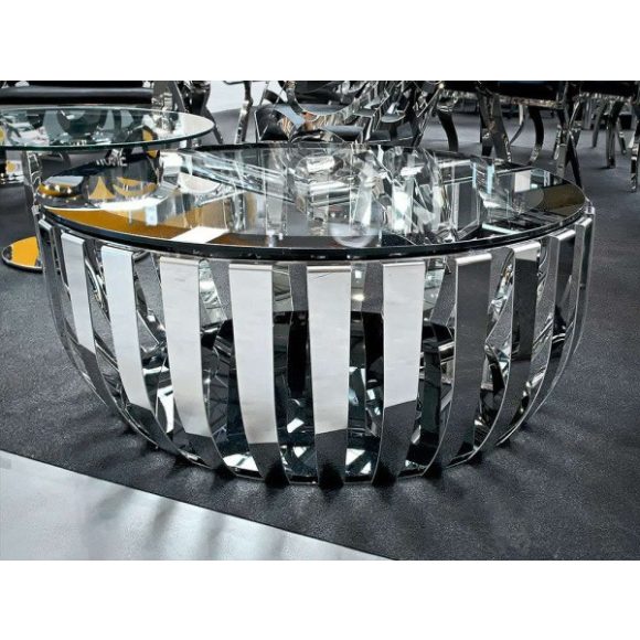 Konferenčný stolík Melia 50 cm / Strieborná