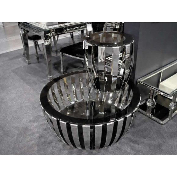 Konferenčný stolík Melia 50 cm / Strieborná