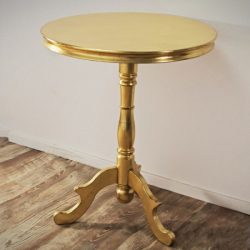 Stôl Enora 65 cm / Starožitná zlatá