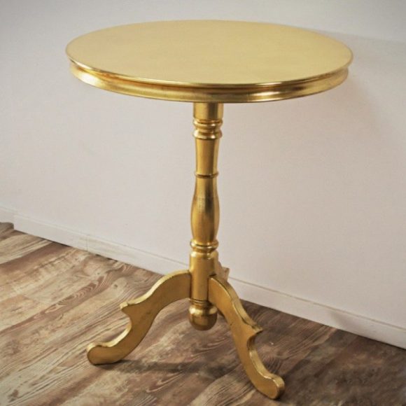 Stôl Enora 65 cm / Starožitná zlatá
