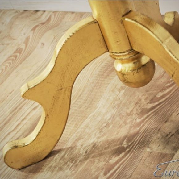 Stôl Enora 65 cm / Starožitná zlatá