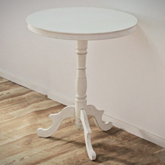Stôl Enora 65 cm / Ošúchaná biela