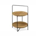 Odkladací stolík Envy 50 cm Dub / Čierna