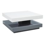 Konferenčný stolík Falon 75 cm Biela / Sivá