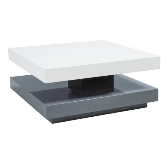 Konferenčný stolík Falon 75 cm Biela / Sivá