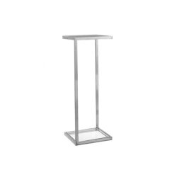   Odkladací stolík – stojan na kvety Glorio 38 x 111 cm / Priehľadná