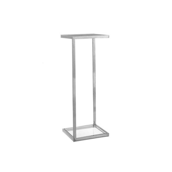 Odkladací stolík – stojan na kvety Glorio 38 x 111 cm / Priehľadná