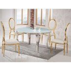 Jedálenský stôl Grazia TH306-5 140 cm Biela
