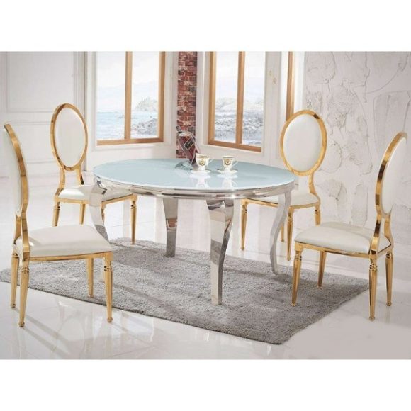 Jedálenský stôl Grazia TH306-5 140 cm Biela