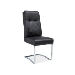 Jedálenská stolička H-340 Čierna – Chróm