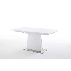   Rozkladací jedálenský stôl HANJO 160 – 210 cm / Matná Biela