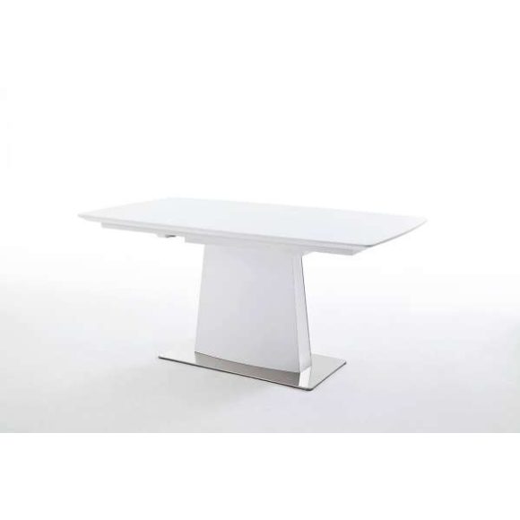 Rozkladací jedálenský stôl HANJO 160 – 210 cm / Matná Biela