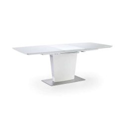   Rozkladací jedálenský stôl HANJO 160 – 210 cm / Matná Biela