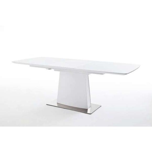 Rozkladací jedálenský stôl HANJO 160 – 210 cm / Matná Biela