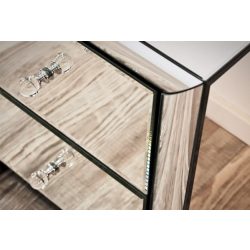 Odkladací stolík Plaza 50 cm Čierna / Zlatá