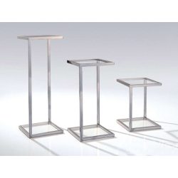   Odkladací stolík – stojan na kvety Glorio 38 x 82 cm / Priehľadná
