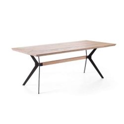   Jedálenský stôl z dubového dreva KITO 180 cm Bielený dub