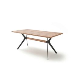 Jedálenský stôl z dubového dreva KITO 180 cm Tmavý dub
