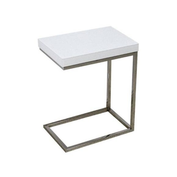 Bočný stolík LW-706 Lliana 47 x 31 cm / Biela