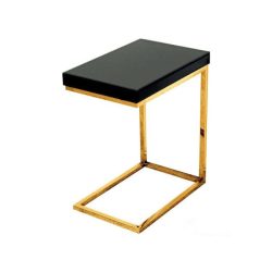 Bočný stolík LW-706 Lliana 47 x 31 cm / Čierna / Zlatá
