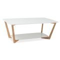 Konferenčný stolík Larvik A 120 cm Biela / Dub
