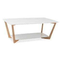Konferenčný stolík Larvik A 120 cm Biela / Dub